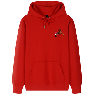 正品保罗高端纯棉加绒加厚连帽男士卫衣男款长袖秋冬季休闲打底衫