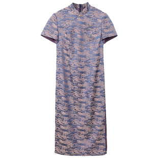 品牌喜妈妈婚宴装礼服女中式改良旗袍裙订婚敬酒服连衣裙日常可穿