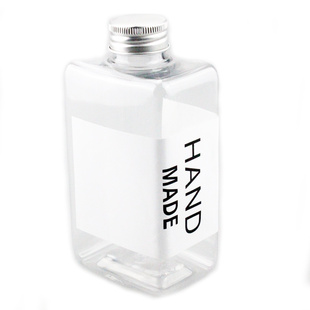 扁方创意瓶 鲜榨果汁酸梅汤瓶一次性饮料瓶 PET塑料脏脏杯酵素瓶