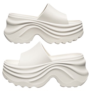 厚底增高凉拖鞋女款2026新款夏季海边沙滩外穿配裙子绝美潮流超火