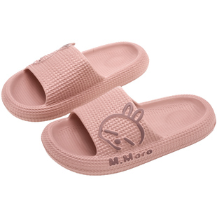 流氓兔拖鞋女夏季2025新款居家踩屎感防滑防臭浴室厚底凉拖鞋男士