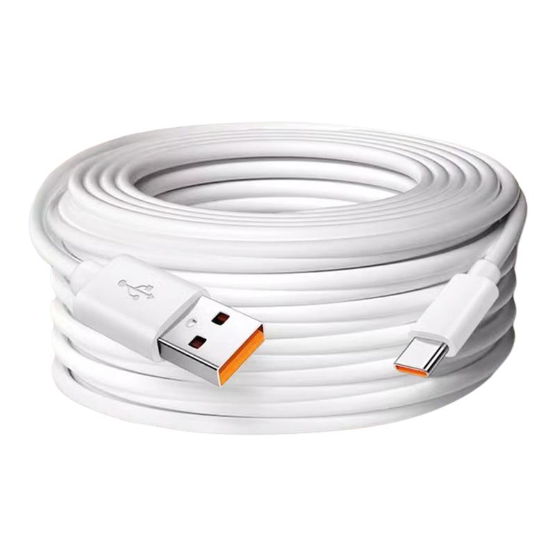 广逸官方正品typec数据线加长款6A适用华为荣耀超长快充100w充电线器安卓tpc三米usb监控tpyec手机tapyc车载2