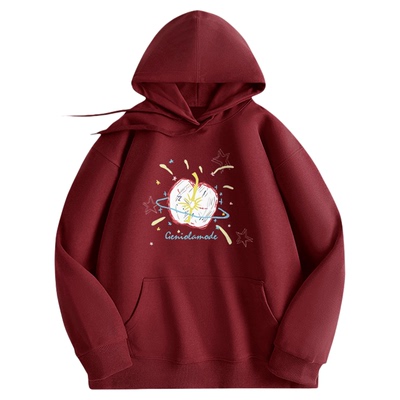 【敖瑞鹏代言】捷尼拉莫秋冬季2025新款美式高街帽衫宽松潮牌卫衣