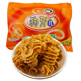 狗牙儿比萨卷办公室好吃解馋锅巴八爪烧儿时怀旧校园零食休闲膨化