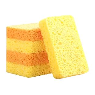 妙然木浆棉海绵擦抹布厨房清洁洗碗海绵家用刷碗锅去污百洁布6片