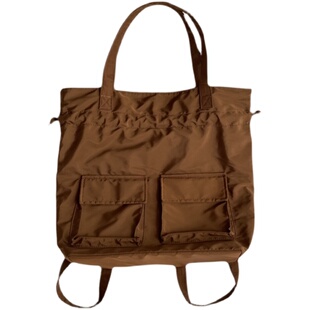 新品日系工装包尼龙帆布大容量双肩包机能休闲大口袋单肩包学生包