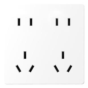 国际电工暗装86带开关插座面板十孔两开多孔5六6八8孔墙壁电源插