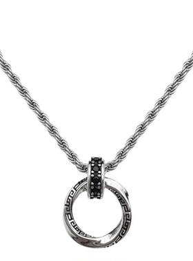 莫比乌斯环项链复古个性高级感