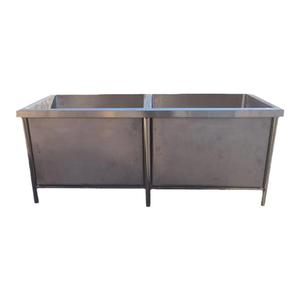 304厨房不锈钢商用定制超大单池洗碗洗菜消毒解冻加深加厚酒店