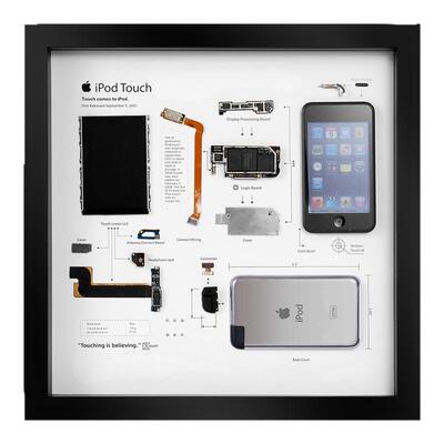 苹果iPod touch1拆解标本装裱相框 科技怀旧收藏礼物装饰画框桌搭