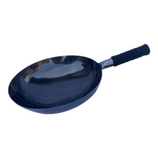 正宗章丘纯手工锻打铁锅炒锅家用炒菜锅不粘锅传统无涂层老式黑锅