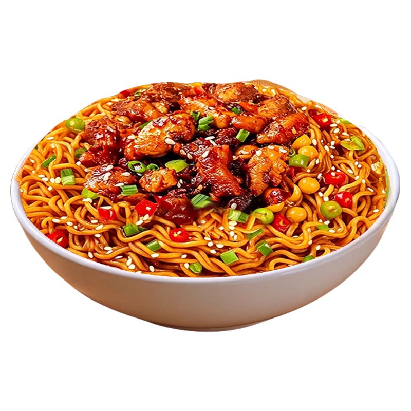 贵州辣子鸡拌面速食方便面泡面桶装鲜椒牛肉拌面袋装官方旗舰店