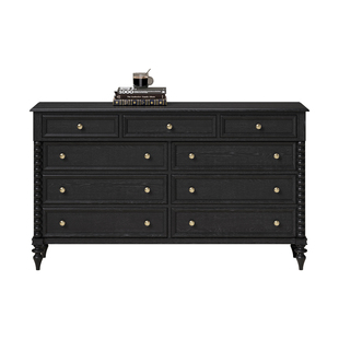 时余查尔斯顿大九斗柜法式复古美式全实木中古风中国风储物收纳柜