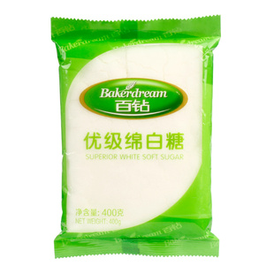 安琪百钻绵白糖400g 10袋包邮 烘焙原材料家用冲饮调味食用白砂糖