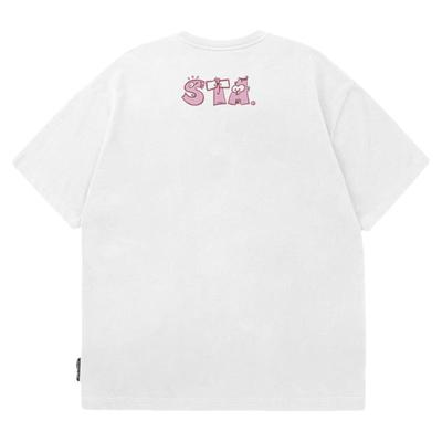 STA迷你卡通字体短袖t恤