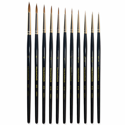 貂毛古典油画绘画笔勾线笔华虹