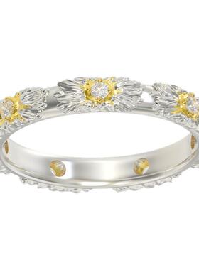 Mouhooland/暮后之地雏菊系列雏菊花蕊细戒原创设计小众指环情侣