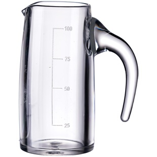 亚克力白酒分酒器塑料红酒醒酒器家用洋酒扎壶带刻度饭店酒吧商用