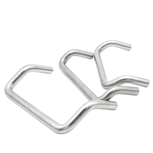 正宗304不锈钢拉手白钢把手双弯头角型实心提手工业柜门设备手柄