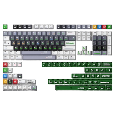 化学键帽PC材质雾透夜魔键帽