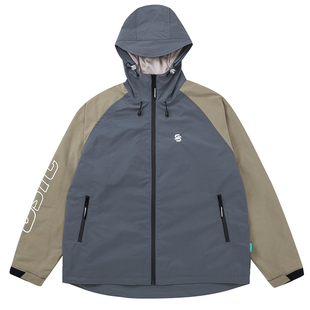 JOKESTER原创设计潮流品牌宽松刺绣防水连帽运动透气户外风衣外套