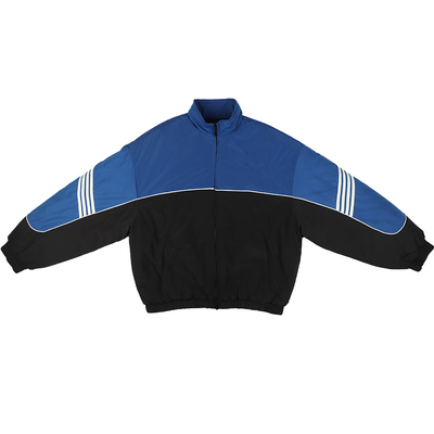 复古校服风撞色加厚男士棉衣