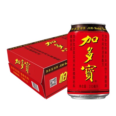 新日期加多宝凉茶310mlx12/24罐整箱罐装过年送礼好品饮料植物
