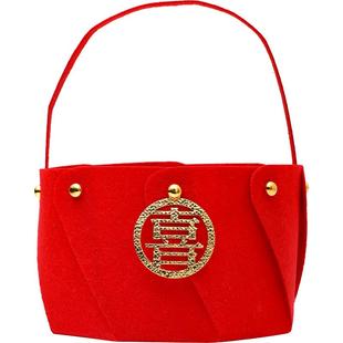 乔迁之喜新居装饰手提干果篮子搬家进宅仪式礼物礼品桌面创意摆件