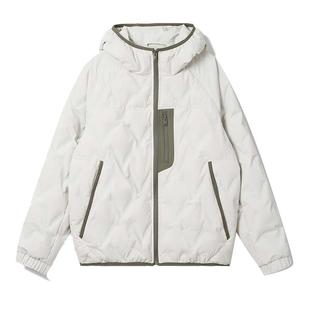 【黄晓明同款】鸭鸭拼色羽绒服90鸭绒男女2025新短款连帽轻薄外套