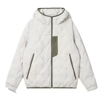 鸭鸭拼色羽绒服90鸭绒男女2025新短款连帽轻薄外套