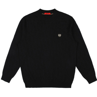 【绵羊毛混纺】Raidy Boer/雷迪波尔男提花工艺老花针织毛衣5024