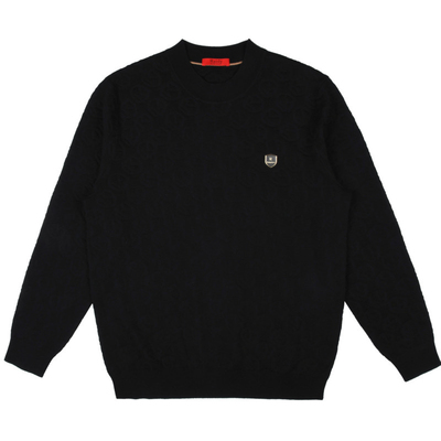 【绵羊毛混纺】Raidy Boer/雷迪波尔男提花工艺老花针织毛衣5024