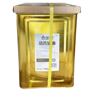 金锣清香猪油商用食用大桶15kg炒菜烘焙猪油精炼猪板油月饼糕点用