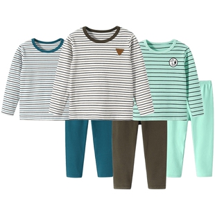 300G克重儿童保暖内衣套装男童女童加厚秋衣秋裤童装