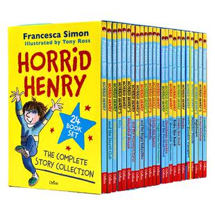 英文原版 Horrid Henry Books Set 淘气包亨利 儿童课外兴趣阅读 初级章节桥梁小说