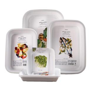 日本进口料理托盘火锅备菜盘家用蘸料碟子配菜餐盘厨房塑料托盘子