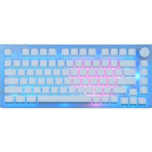 雷咖泽KW75Pro冰雪奇缘光污染客制化机械键盘75配列三模热插拔