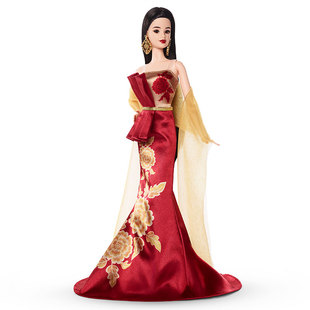 【新品】芭比娃娃Barbie中国新年冰绘岚芳珍藏官方正版送礼礼物
