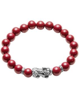 【自营】daisy beauty999足银貔貅八方来财紫金砂瑞兽串珠女礼物