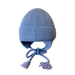 森系儿童帽子秋冬针织护耳帽宝宝休闲保暖防风套头帽男女童毛线帽