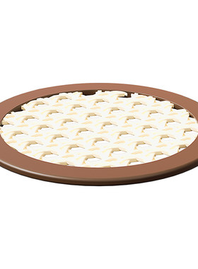Mrbasket硅胶中古风仿藤隔热垫