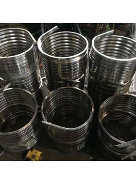 不锈钢弯管直径半圆弯90201/304度角弯方圆圈圆弯弯管扁扶手管