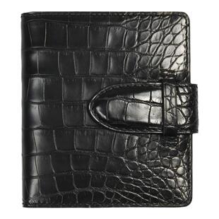 聚变手工皮具高端定制法式工艺制作美洲鳄鱼皮真皮插带14卡包钱包