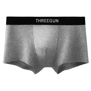 三枪纯棉男内裤纯棉夏季礼盒大码宽松裤衩男生四角短裤男士平角裤