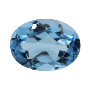 蛋形天然瑞士蓝托帕石裸石戒面 旦形椭圆形原石彩色黄玉彩宝DIY