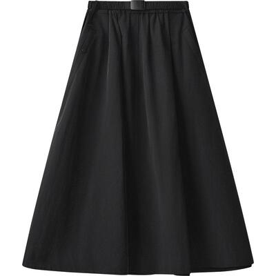 播商场同款优雅气质半身裙女夏季纯色中长款A字裙BDR3BD3096