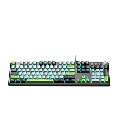 狼蛛108键透明电竞机械键盘