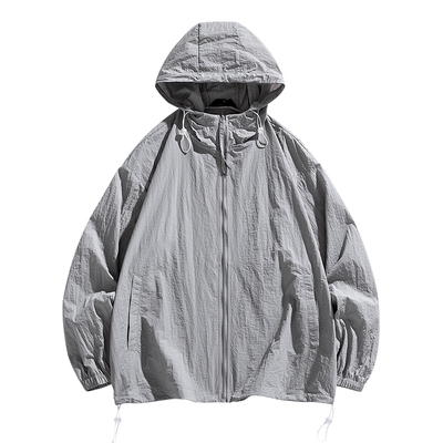 防晒男夏季户外登山简约宽松外套