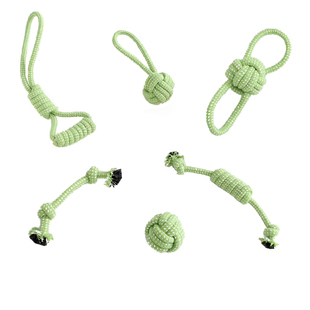 狗狗玩具绳结磨牙耐咬洁齿编织球泰迪金毛大中小型犬宠物棉绳玩具