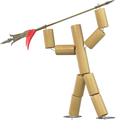 六年级竹节人对战玩具豪华PK擂台